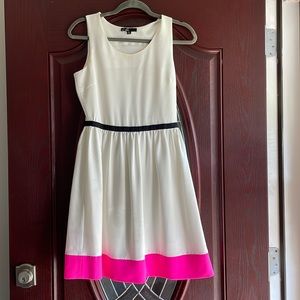 C. Luce Off White and Pink Dress
